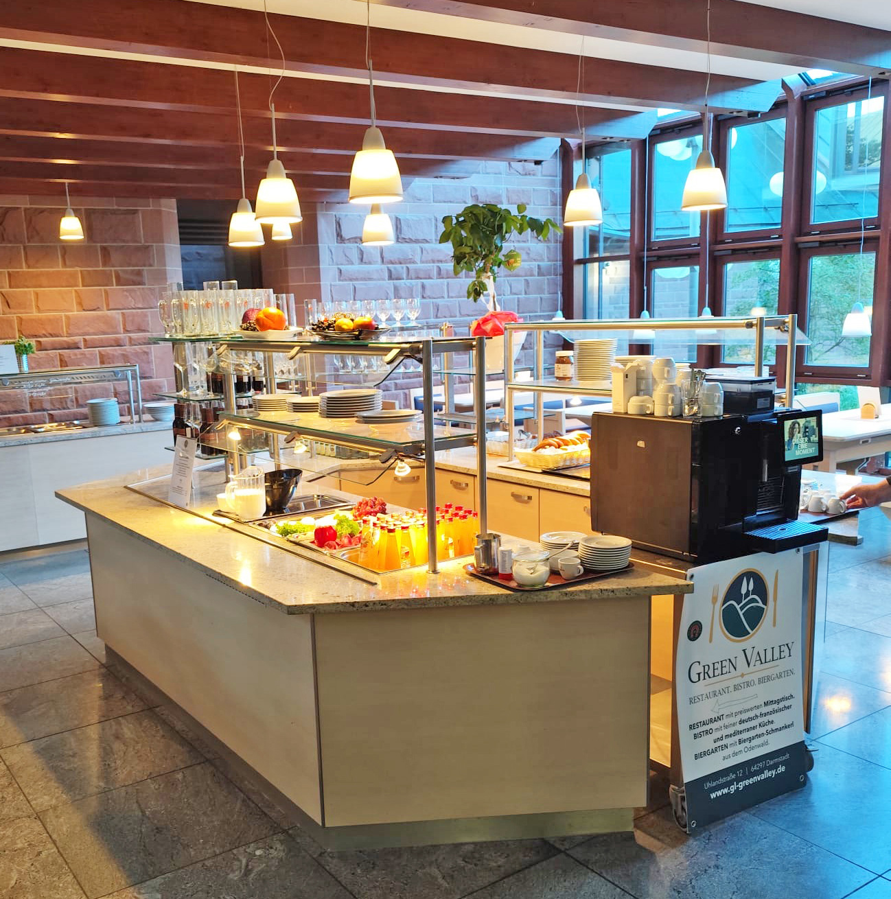 GreenValley Darmstadt: Restaurant, Bistro, Biergarten. GL Gastrobetriebe Günter Lohoff